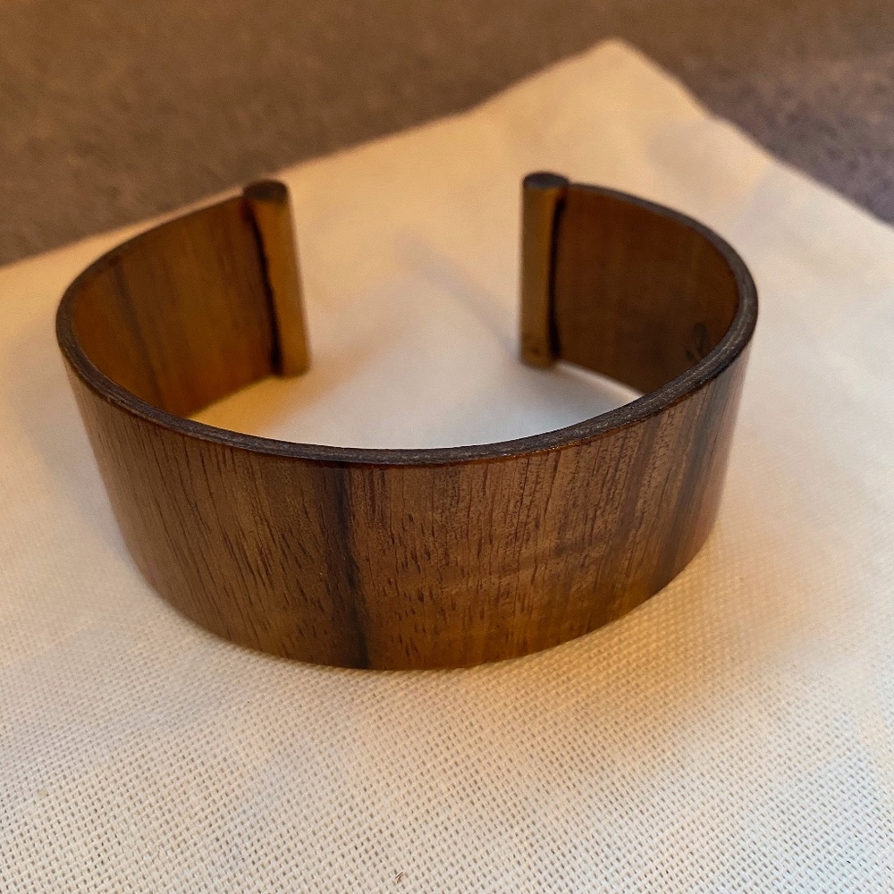 Genuine Koa Wood Mens Cuff Bracelet (Kauai made)